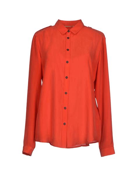 burberry brit shirt red|burberry brit shirt women.